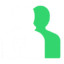 Icon of two people one with a spanner the other in green representing the option of Do It Yourself or team support