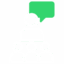 Expertly Facilitated V1 254x254 v1 icon of person with green speech bubble in front of three other people representing the ability to reach large audiences