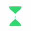 Timeline 254x254 v1 icon of an hour glass representing timeless