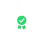 icon of documentation with a green ribbon with tick to represent validation of achievements